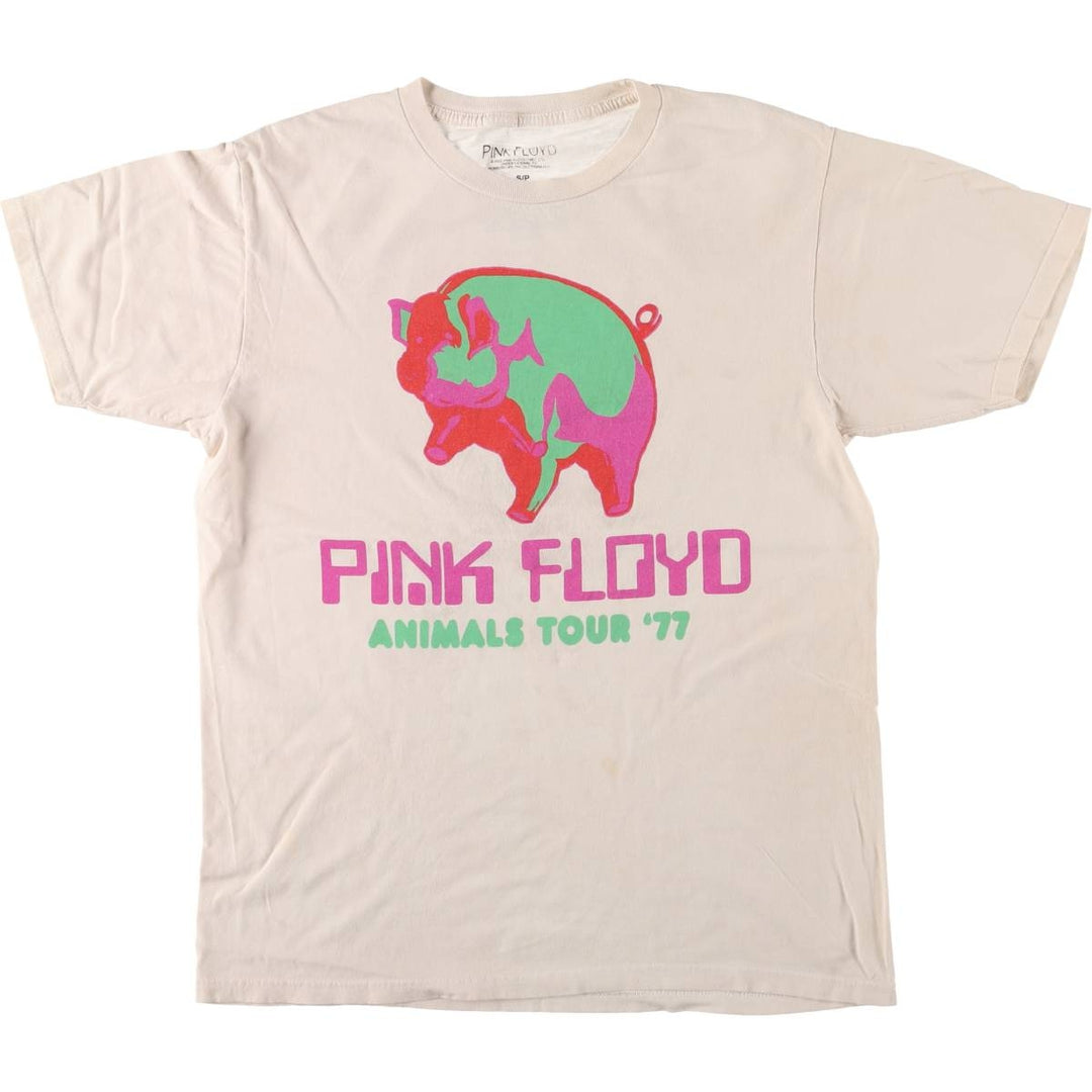 PINK FLOYD Pink Floyd Band T-shirt Band T Men's S size cotton ivory Vintage Second Hand