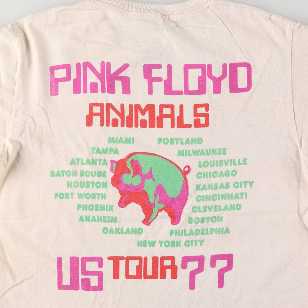 PINK FLOYD Pink Floyd Band T-shirt Band T Men's S size cotton ivory Vintage Second Hand