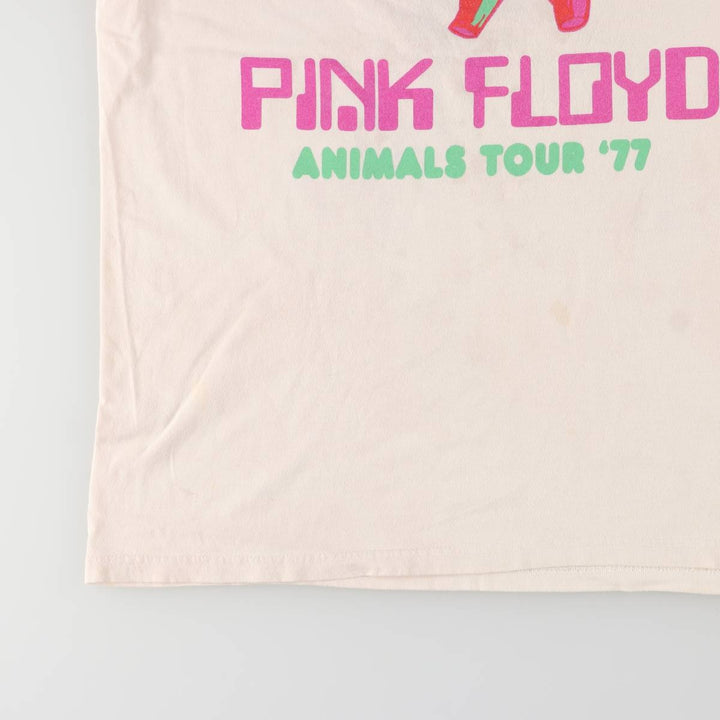 PINK FLOYD Pink Floyd Band T-shirt Band T Men's S size cotton ivory Vintage Second Hand