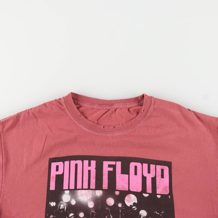 PINK FLOYD Pink Floyd Band T-shirt Band T Men's M size unclear red type Vintage Second Hand