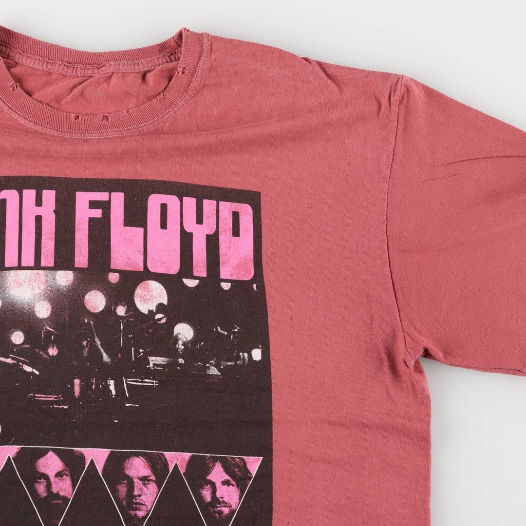 PINK FLOYD Pink Floyd Band T-shirt Band T Men's M size unclear red type Vintage Second Hand