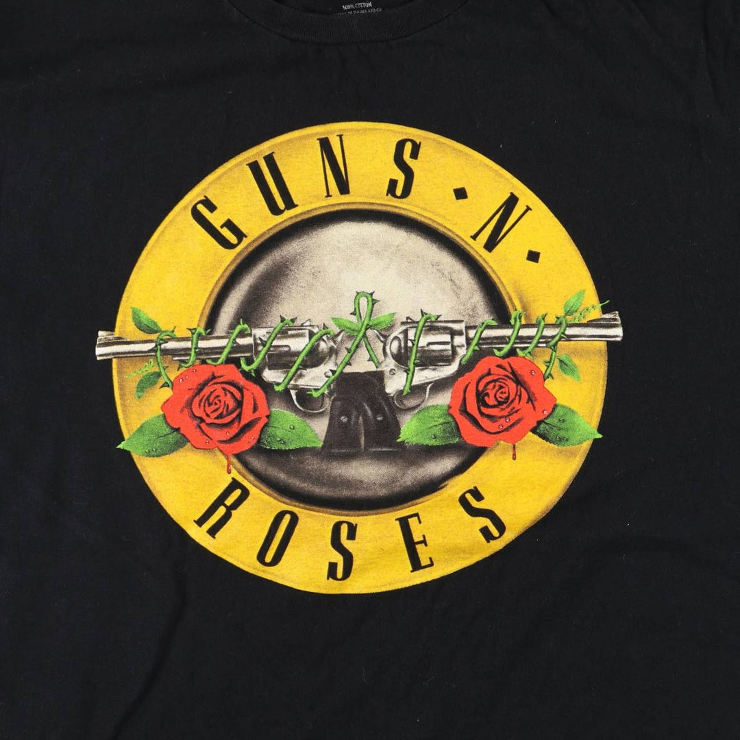 GUNS N' ROSES Guns N' Roses Band T-shirt Band T Men's L size cotton black type Vintage Second Hand