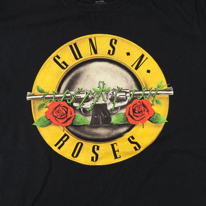 GUNS N' ROSES Guns N' Roses Band T-shirt Band T Men's L size cotton black type Vintage Second Hand