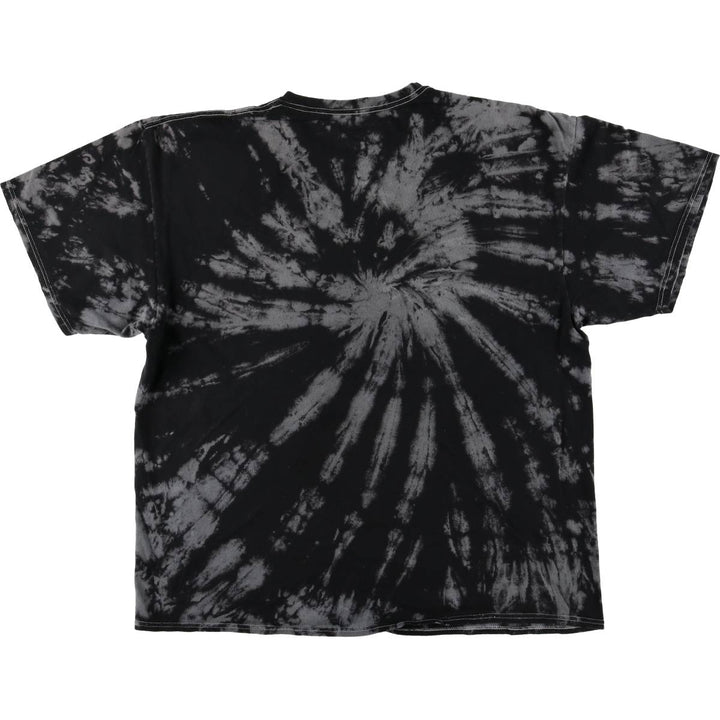 GLOBAL IRON MAIDEN Tie-Dye Pattern Band T-Shirt, Men's Size L cotton Charcoal Vintage Second Hand