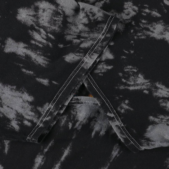 GLOBAL IRON MAIDEN Tie-Dye Pattern Band T-Shirt, Men's Size L cotton Charcoal Vintage Second Hand