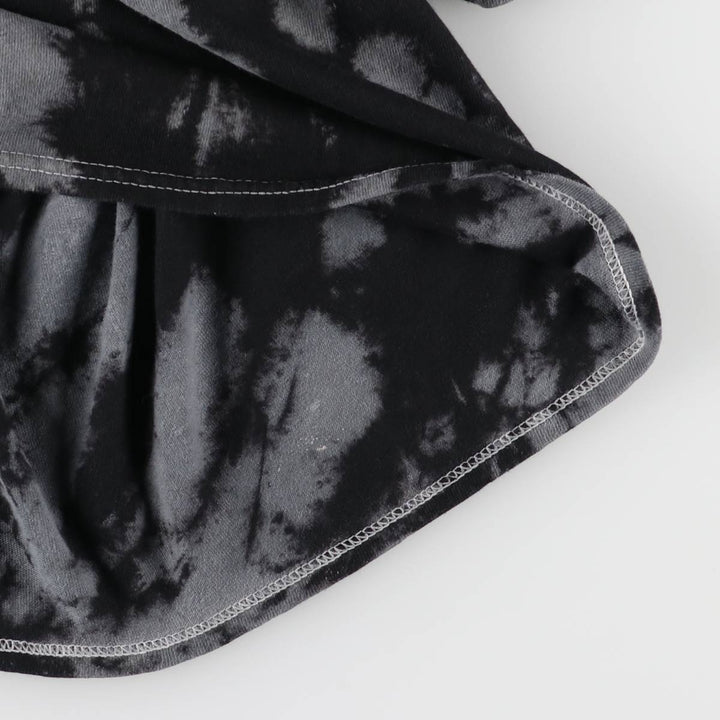 GLOBAL IRON MAIDEN Tie-Dye Pattern Band T-Shirt, Men's Size L cotton Charcoal Vintage Second Hand