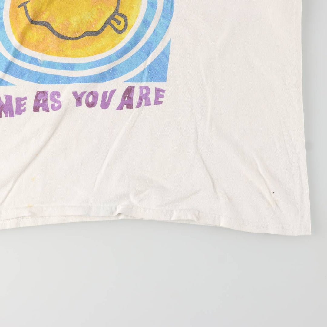 NIRVANA Nirvana Band T-shirt, Band T, Men's XL size cotton white type Vintage Second Hand