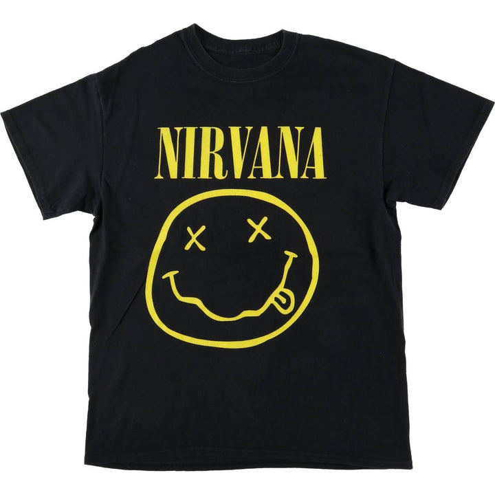NIRVANA Nirvana Band T-shirt, Band T, Men's S size unclear black type Vintage Second Hand