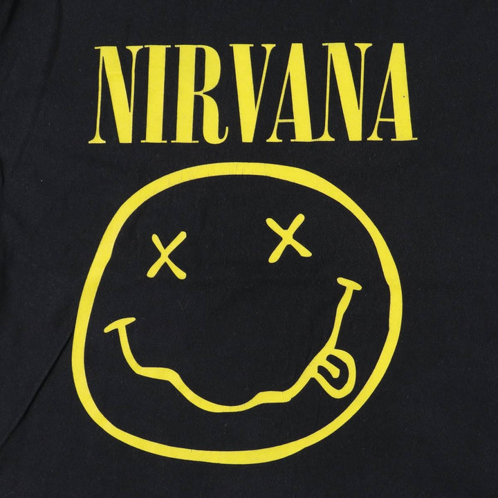 NIRVANA Nirvana Band T-shirt, Band T, Men's S size unclear black type Vintage Second Hand