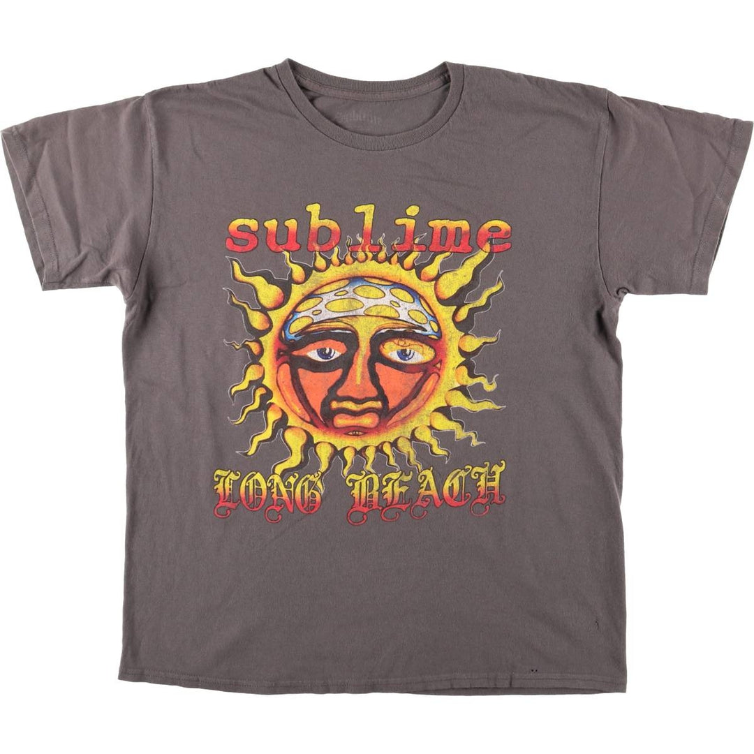 SUBLIME Band T-shirt, Men's L size unclear gray type Vintage Second Hand