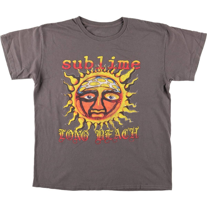 SUBLIME Band T-shirt, Men's L size unclear gray type Vintage Second Hand