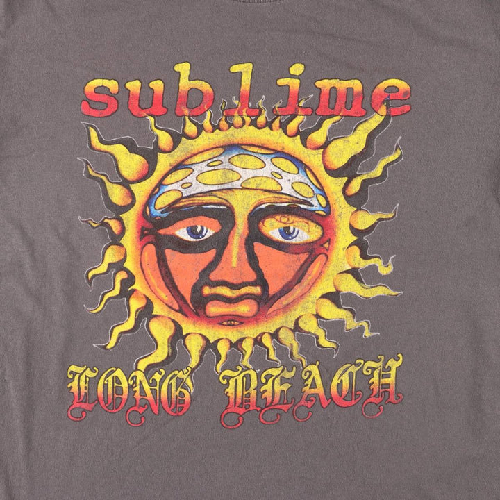 SUBLIME Band T-shirt, Men's L size unclear gray type Vintage Second Hand