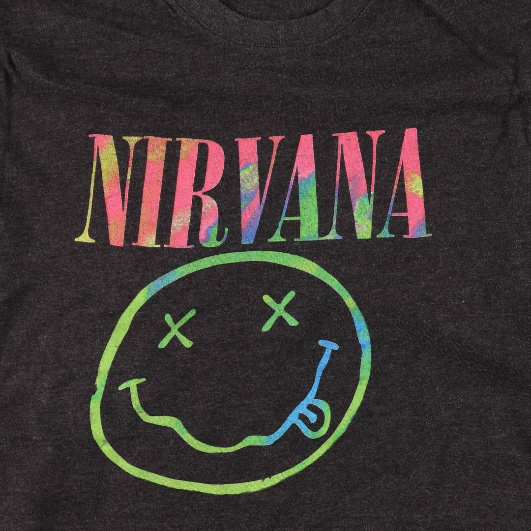 NIRVANA Nirvana Band T-shirt, Band T, Men's S size unclear Charcoal Vintage Second Hand