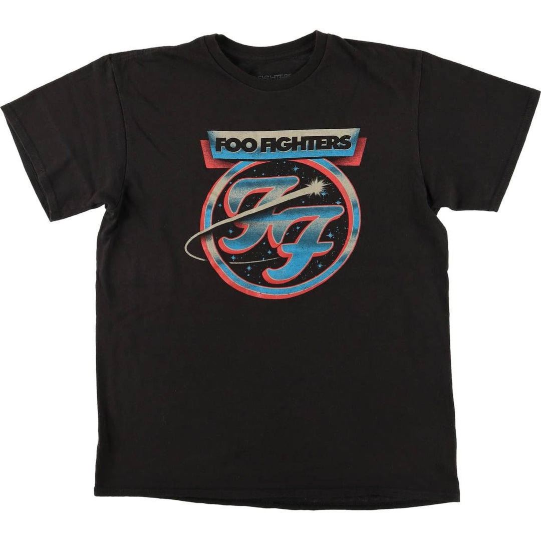 Foo Fighters Band T-Shirt, Men's Size L cotton black type Vintage Second Hand