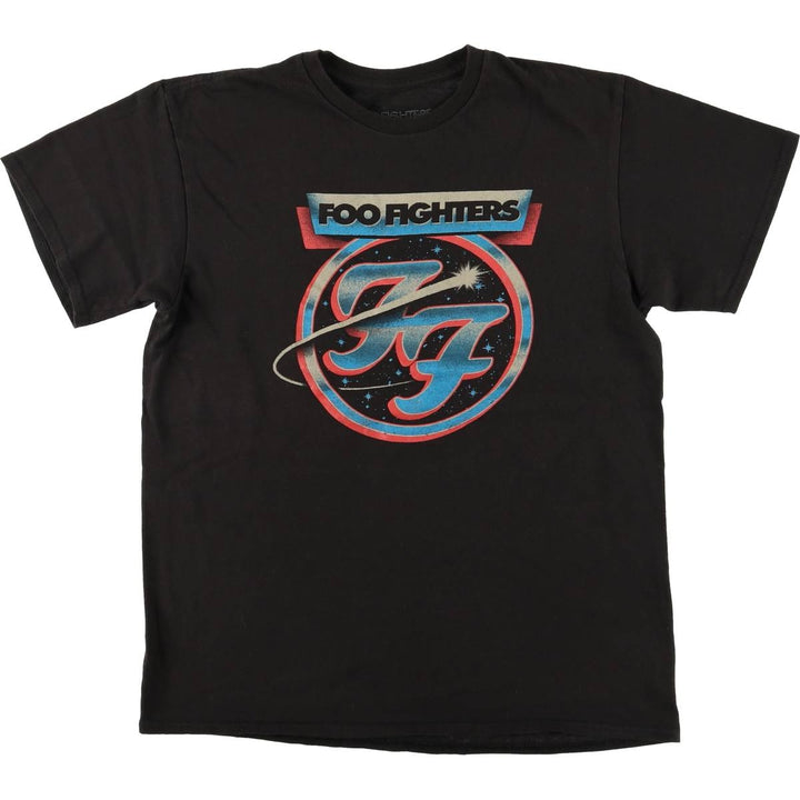 Foo Fighters Band T-Shirt, Men's Size L cotton black type Vintage Second Hand