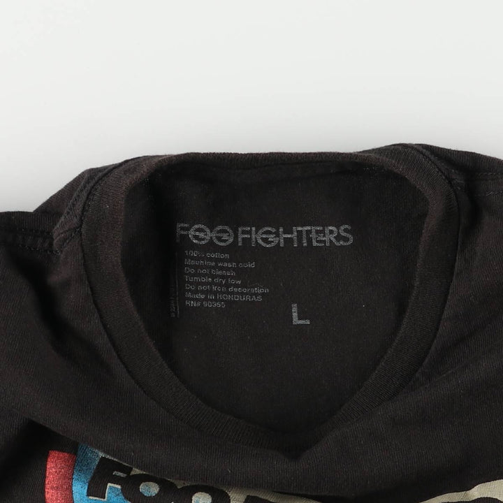 Foo Fighters Band T-Shirt, Men's Size L cotton black type Vintage Second Hand