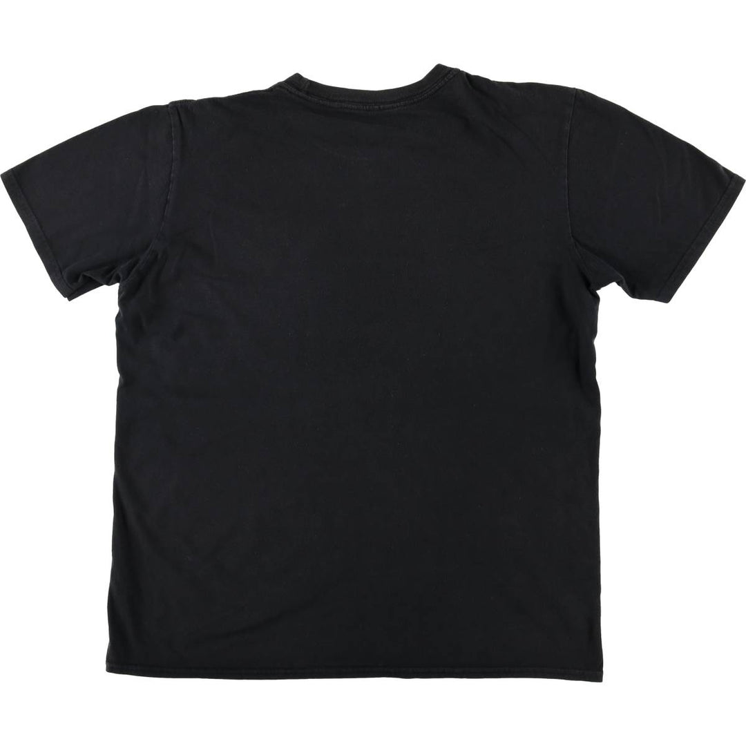 THE BEATLES Band T-shirt, Men's L size cotton black type Vintage Second Hand