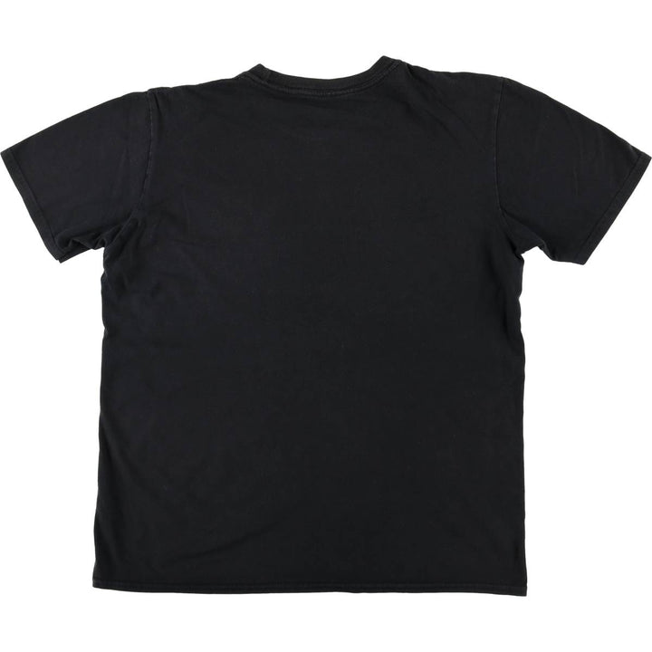 THE BEATLES Band T-shirt, Men's L size cotton black type Vintage Second Hand