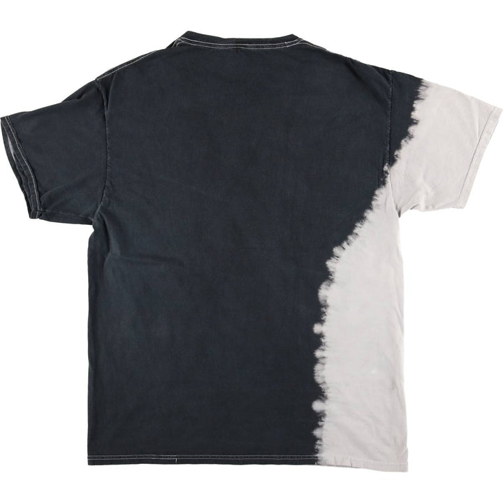 PINK FLOYD Tie-Dye Pattern Band T-Shirt, Men's Size Medium cotton Charcoal Vintage Second Hand