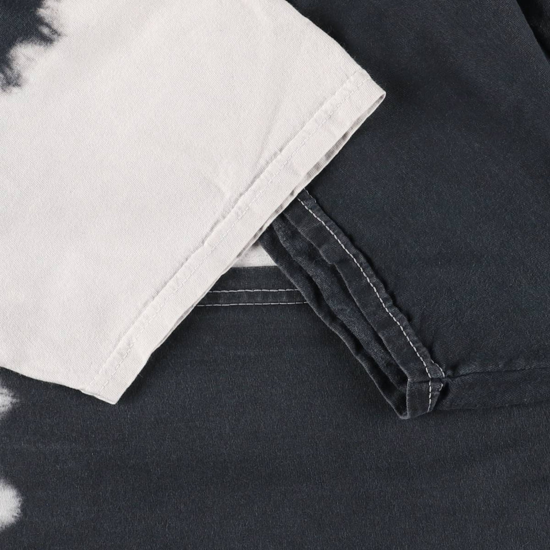 PINK FLOYD Tie-Dye Pattern Band T-Shirt, Men's Size Medium cotton Charcoal Vintage Second Hand