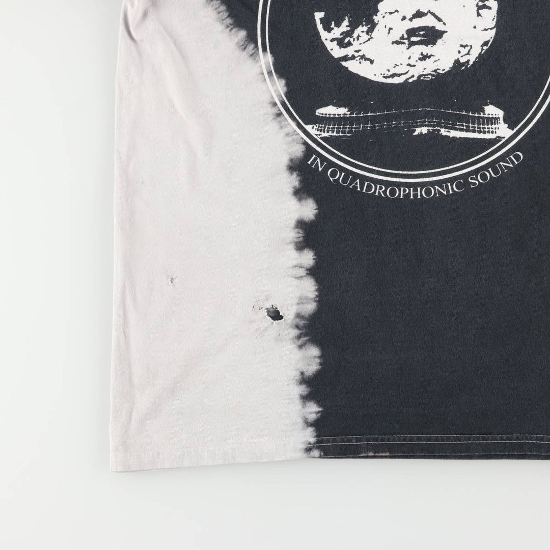 PINK FLOYD Tie-Dye Pattern Band T-Shirt, Men's Size Medium cotton Charcoal Vintage Second Hand