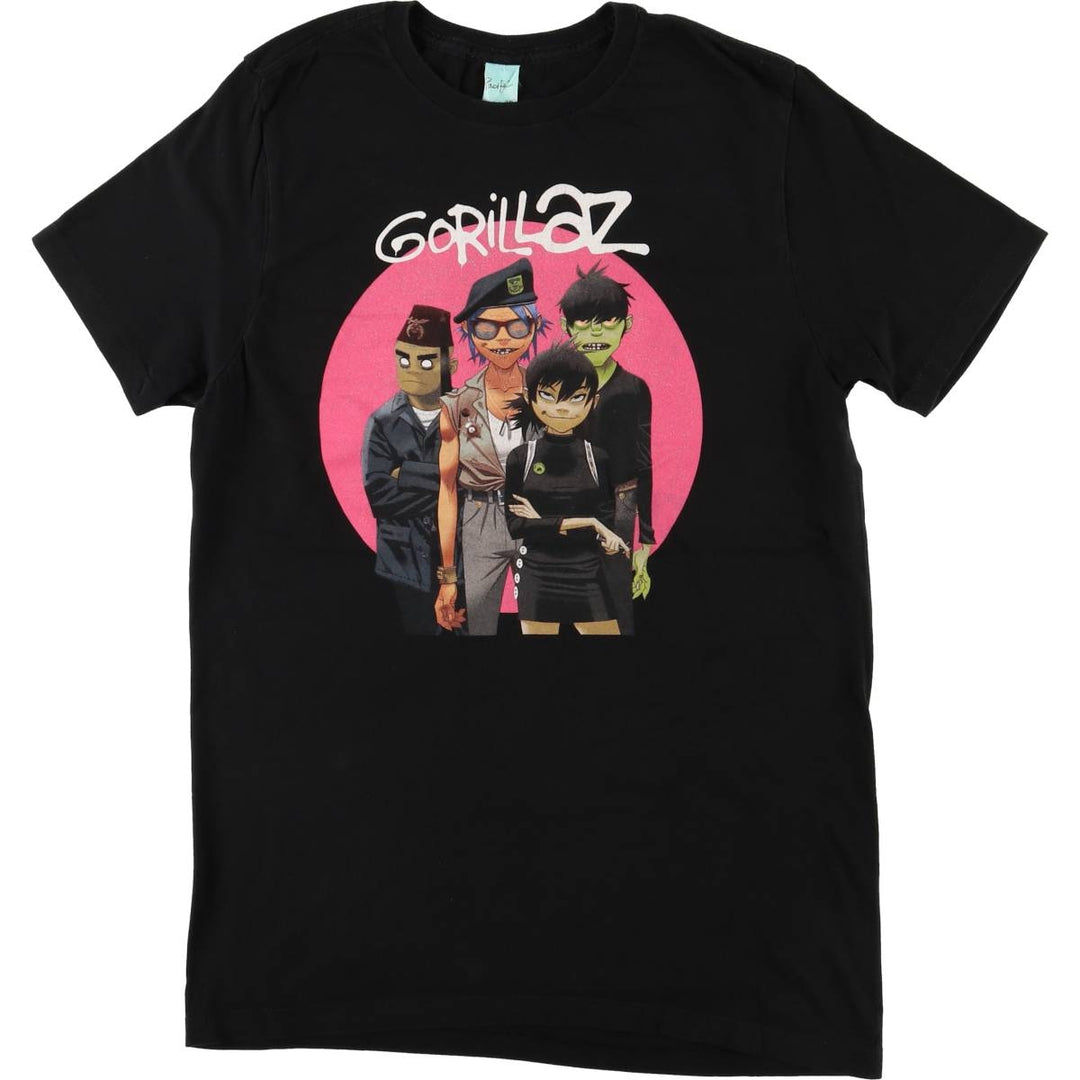 Pacific GORILLAZ Gorillaz band T-shirt, men's size M cotton black type Vintage Second Hand