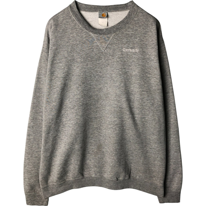 Carhartt One Point Logo Sweatshirt, Men's XXL unclear gray type Vintage Second Hand