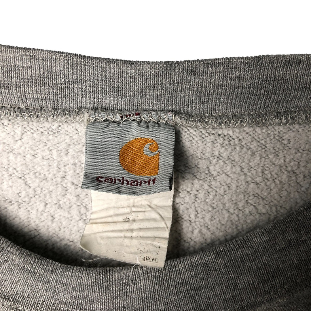 Carhartt One Point Logo Sweatshirt, Men's XXL unclear gray type Vintage Second Hand