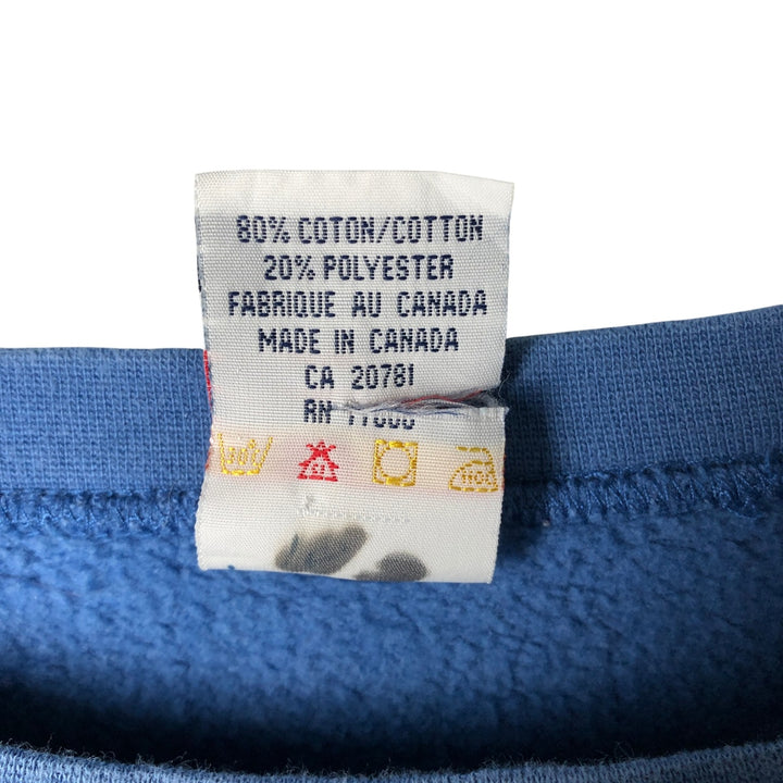 Vintage 90'S Tommy Hilfiger logo sweatshirt, made in Canada, men's size XL cotton blue type Vintage Second Hand