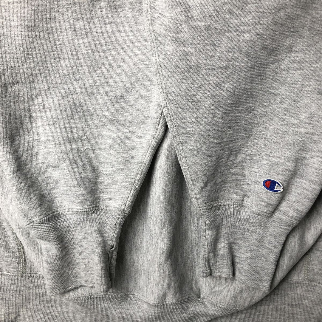 90'S Champion Reverse Weave University of Minnesota College Sweatshirt with Embroidered Tag, Made in USA, Men's Size XXL cotton gray type Vintage Second Hand