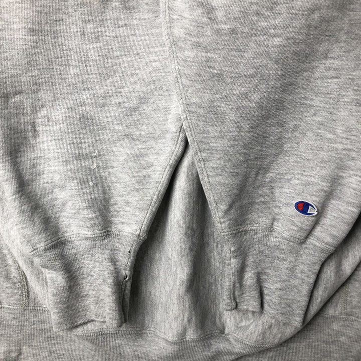90'S Champion Reverse Weave University of Minnesota College Sweatshirt with Embroidered Tag, Made in USA, Men's Size XXL cotton gray type Vintage Second Hand