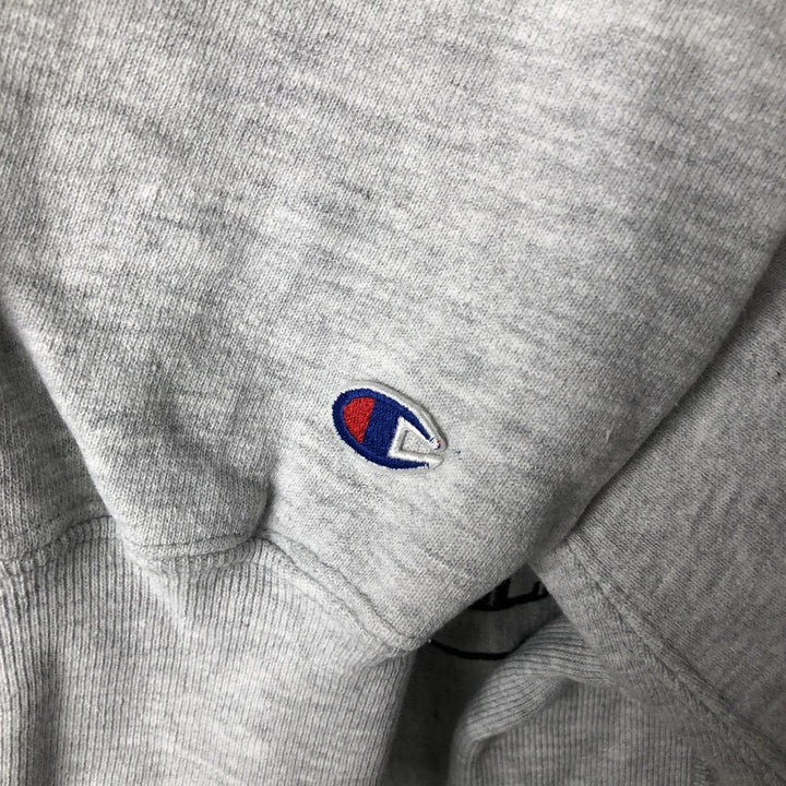 90'S Champion Reverse Weave Embroidered Tag College Sweatshirt Trainer Made in USA Men's XL Vintage cotton gray type Vintage Second Hand
