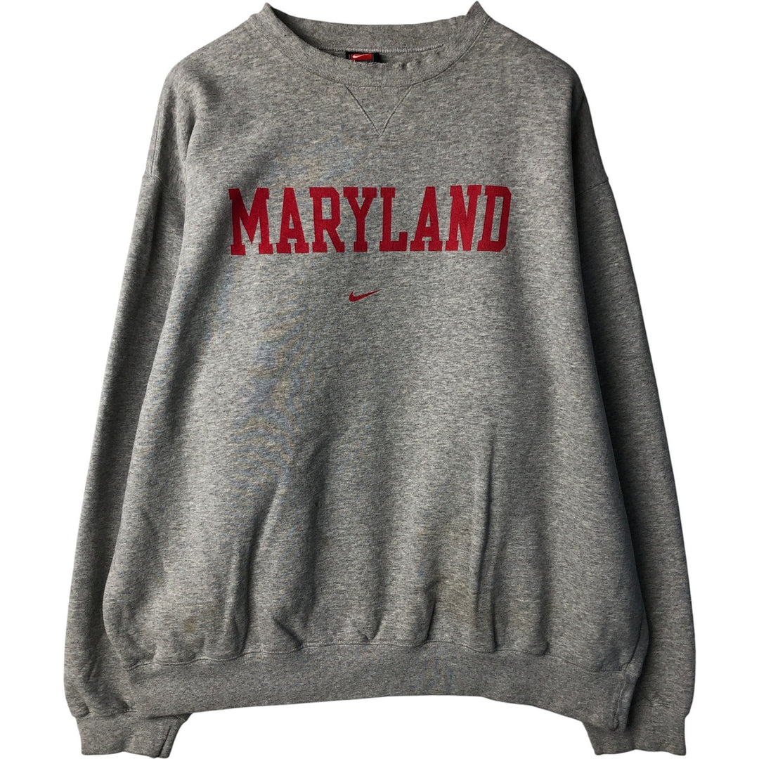 2000'S Nike Team College Sweatshirt, Men's XXL cotton gray type Vintage Second Hand