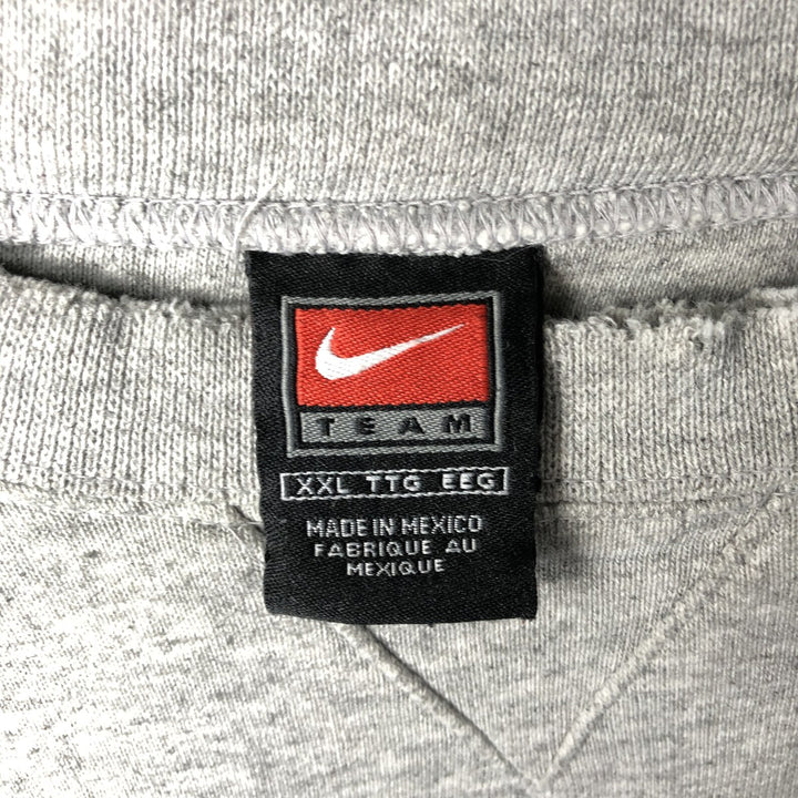 2000'S Nike Team College Sweatshirt, Men's XXL cotton gray type Vintage Second Hand