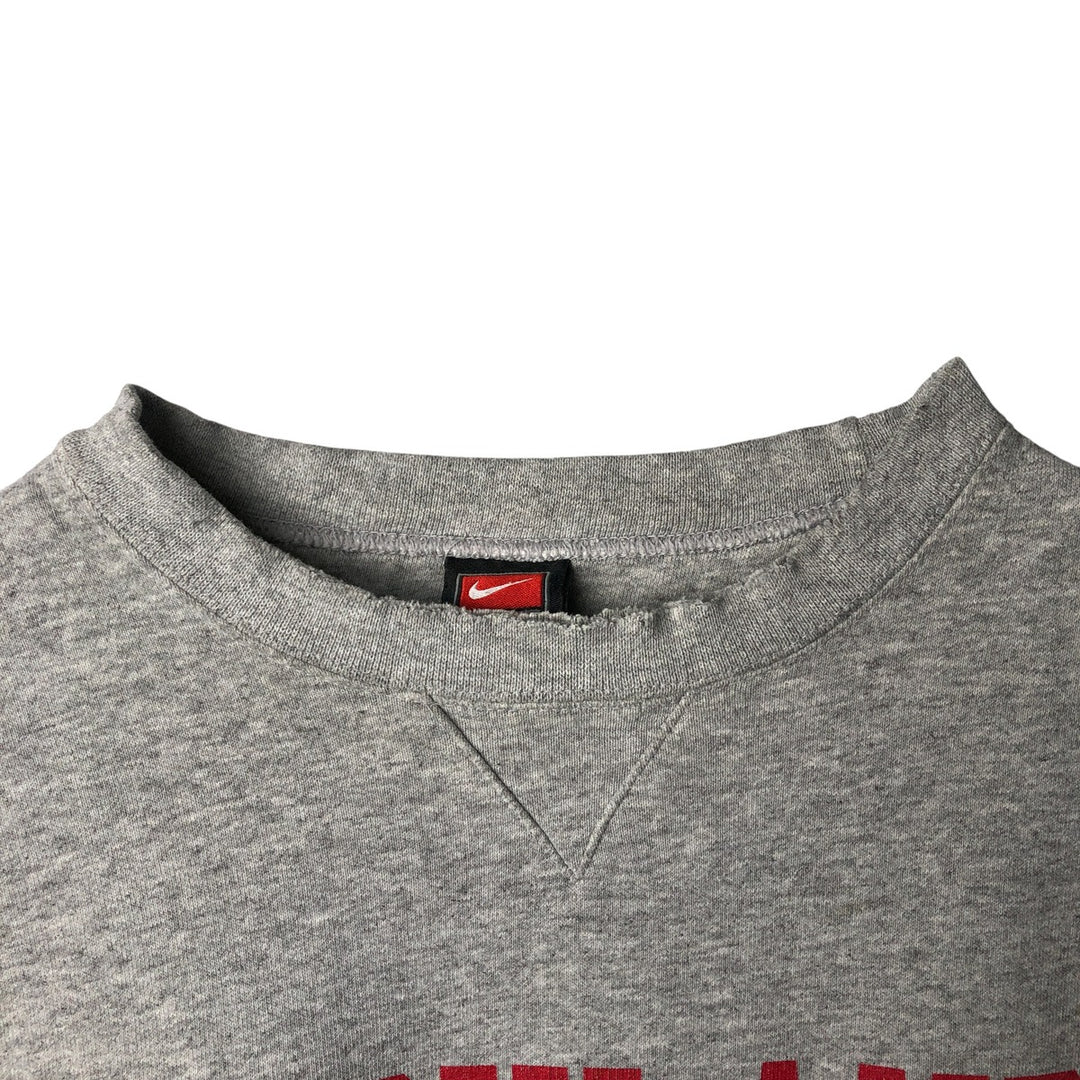 2000'S Nike Team College Sweatshirt, Men's XXL cotton gray type Vintage Second Hand