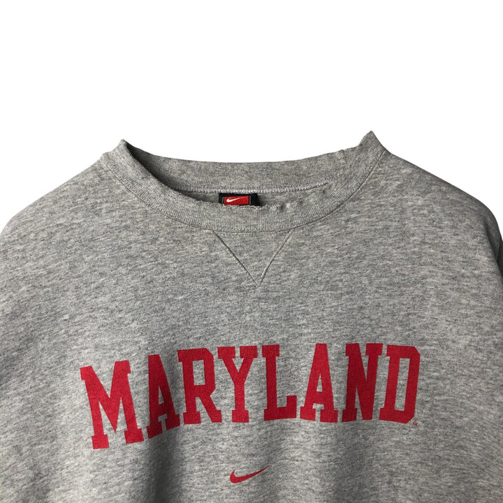 2000'S Nike Team College Sweatshirt, Men's XXL cotton gray type Vintage Second Hand