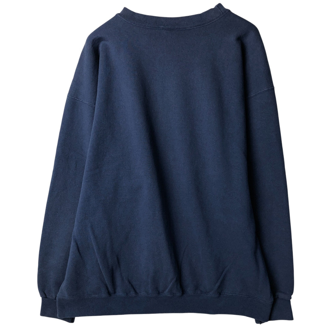 90'S Nike One Point Logo Sweatshirt Trainer Made in USA Men's XL Vintage cotton Navy blue Vintage Second Hand