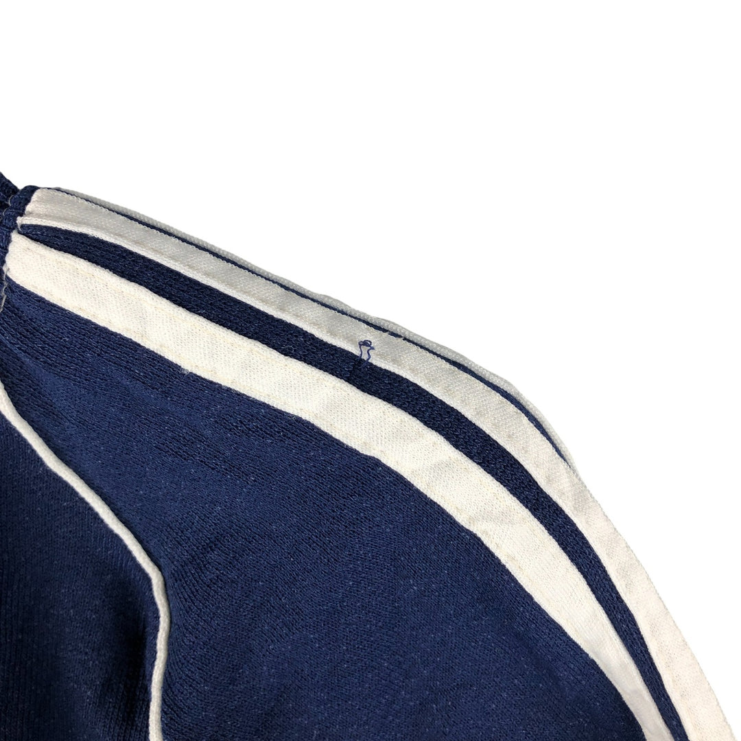 Vintage 1980'S Adidas One-Point Logo Sweatshirt, Made in USA, Men's XL cotton navy blue type Vintage Second Hand