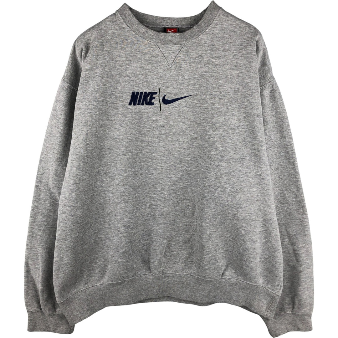 Nike Team College Sweatshirt, Men's Size XL cotton gray type Vintage Second Hand