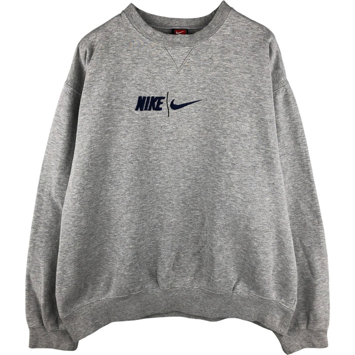 Nike Team College Sweatshirt, Men's Size XL cotton gray type Vintage Second Hand
