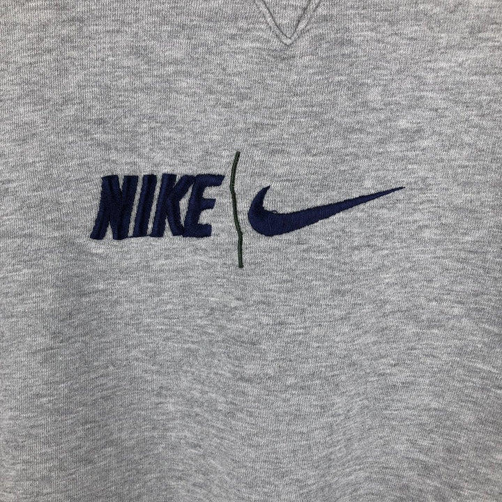Nike Team College Sweatshirt, Men's Size XL cotton gray type Vintage Second Hand