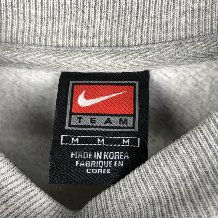2000'S Nike Team College Sweatshirt, Men's Size Medium cotton gray type Vintage Second Hand