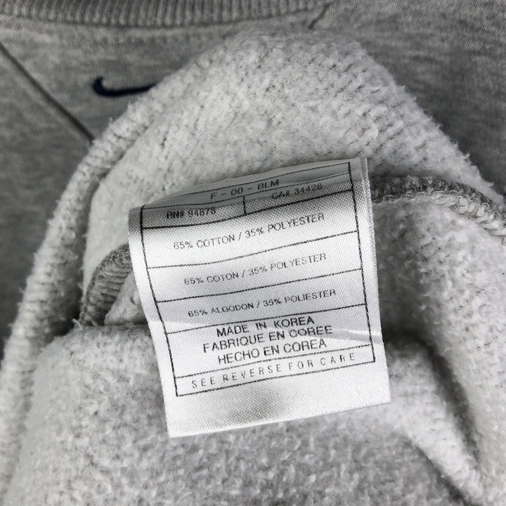 2000'S Nike Team College Sweatshirt, Men's Size Medium cotton gray type Vintage Second Hand