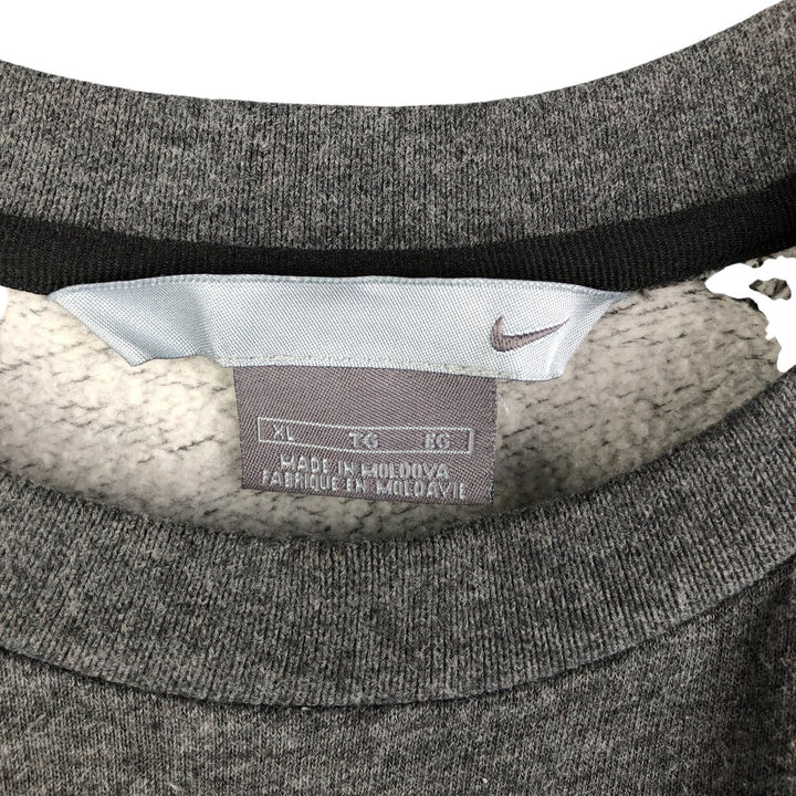 00'S Nike One Point Logo Sweatshirt Trainer Men's XL cotton Charcoal Vintage Second Hand