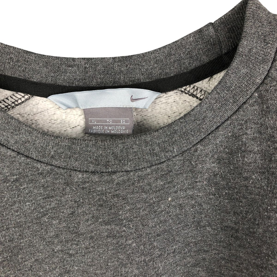 00'S Nike One Point Logo Sweatshirt Trainer Men's XL cotton Charcoal Vintage Second Hand