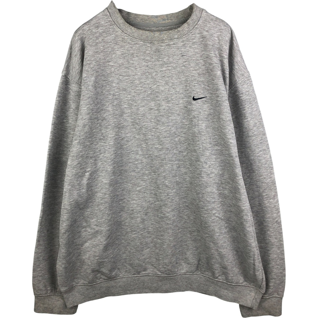 00'S Nike One Point Logo Sweatshirt Trainer Men's XL cotton gray type Vintage Second Hand