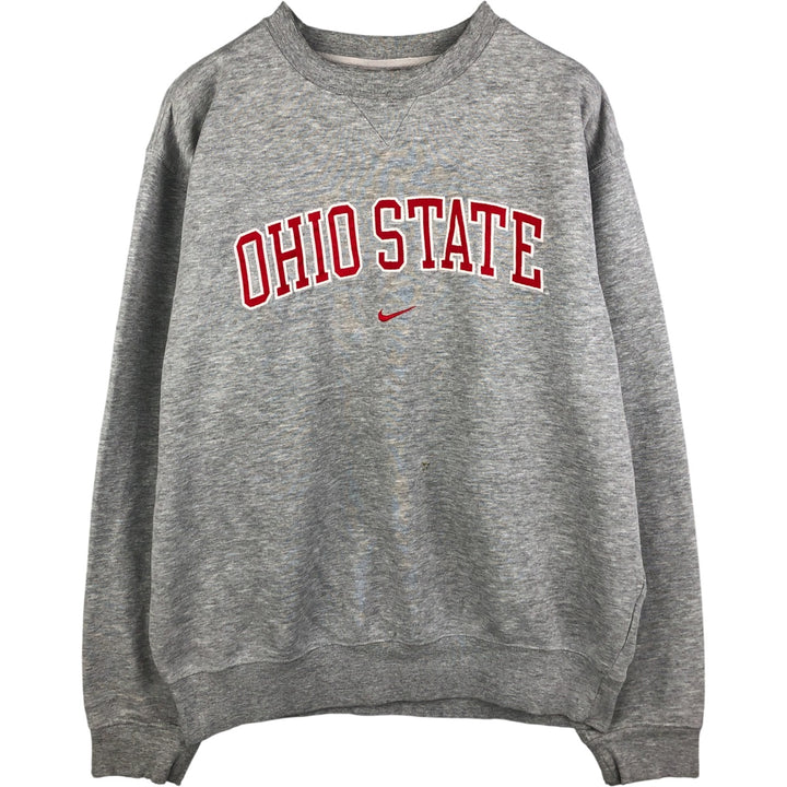 Nike Team College Sweatshirt, Men's Size Medium cotton gray type Vintage Second Hand