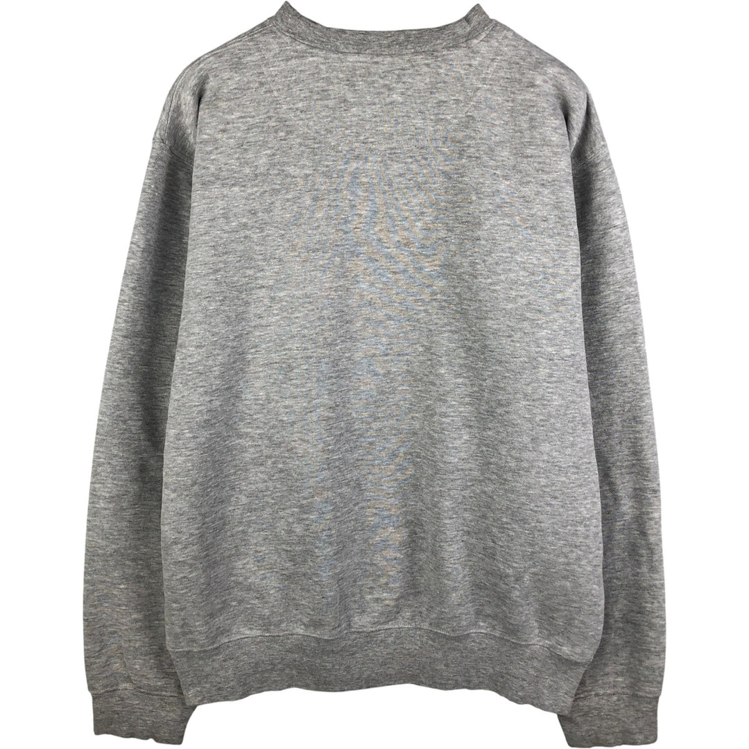 Nike Team College Sweatshirt, Men's Size Medium cotton gray type Vintage Second Hand