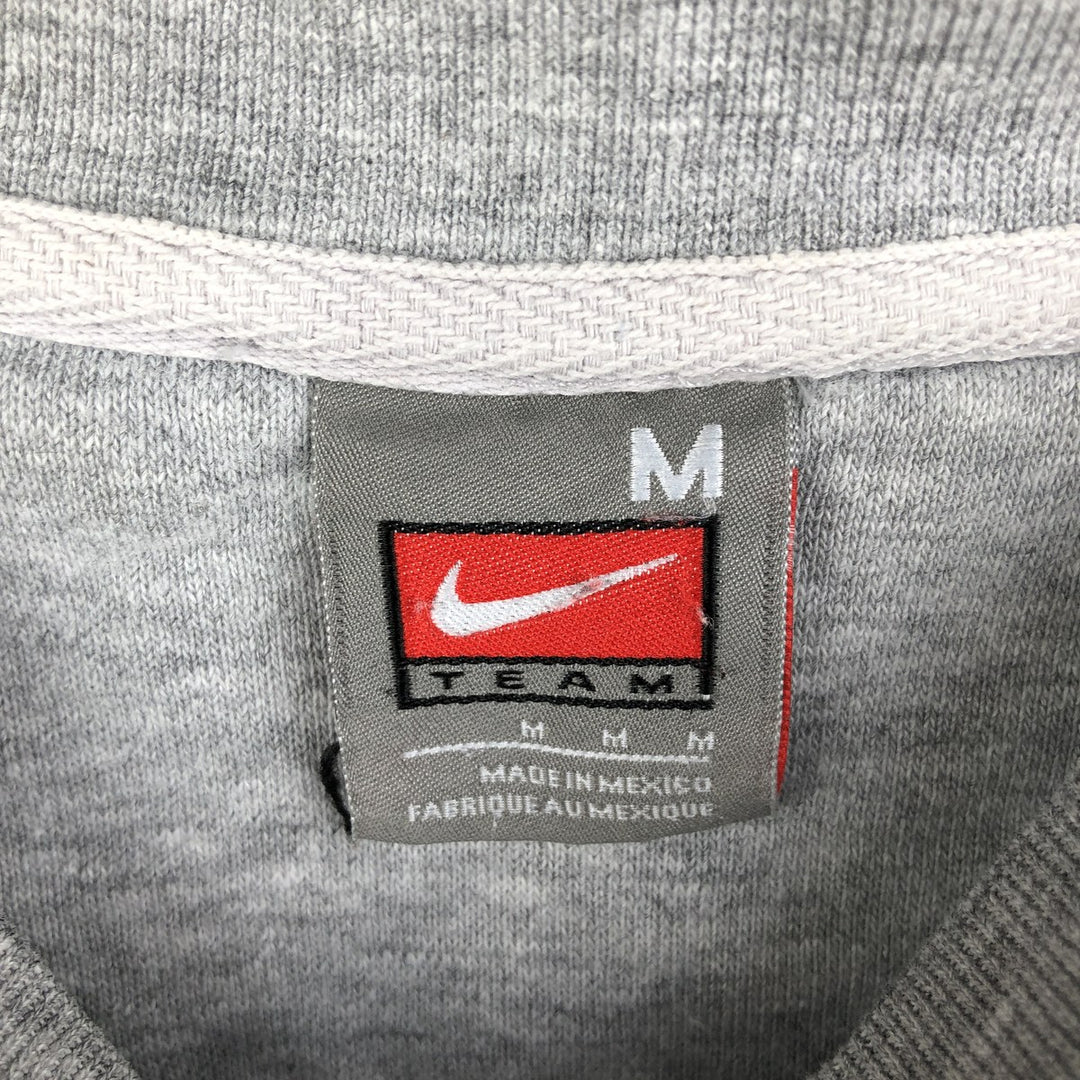 Nike Team College Sweatshirt, Men's Size Medium cotton gray type Vintage Second Hand