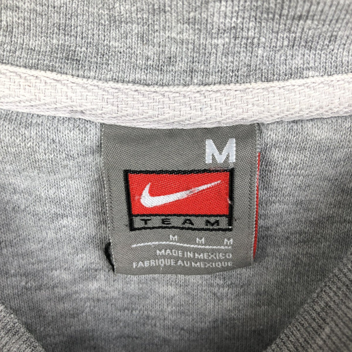 Nike Team College Sweatshirt, Men's Size Medium cotton gray type Vintage Second Hand